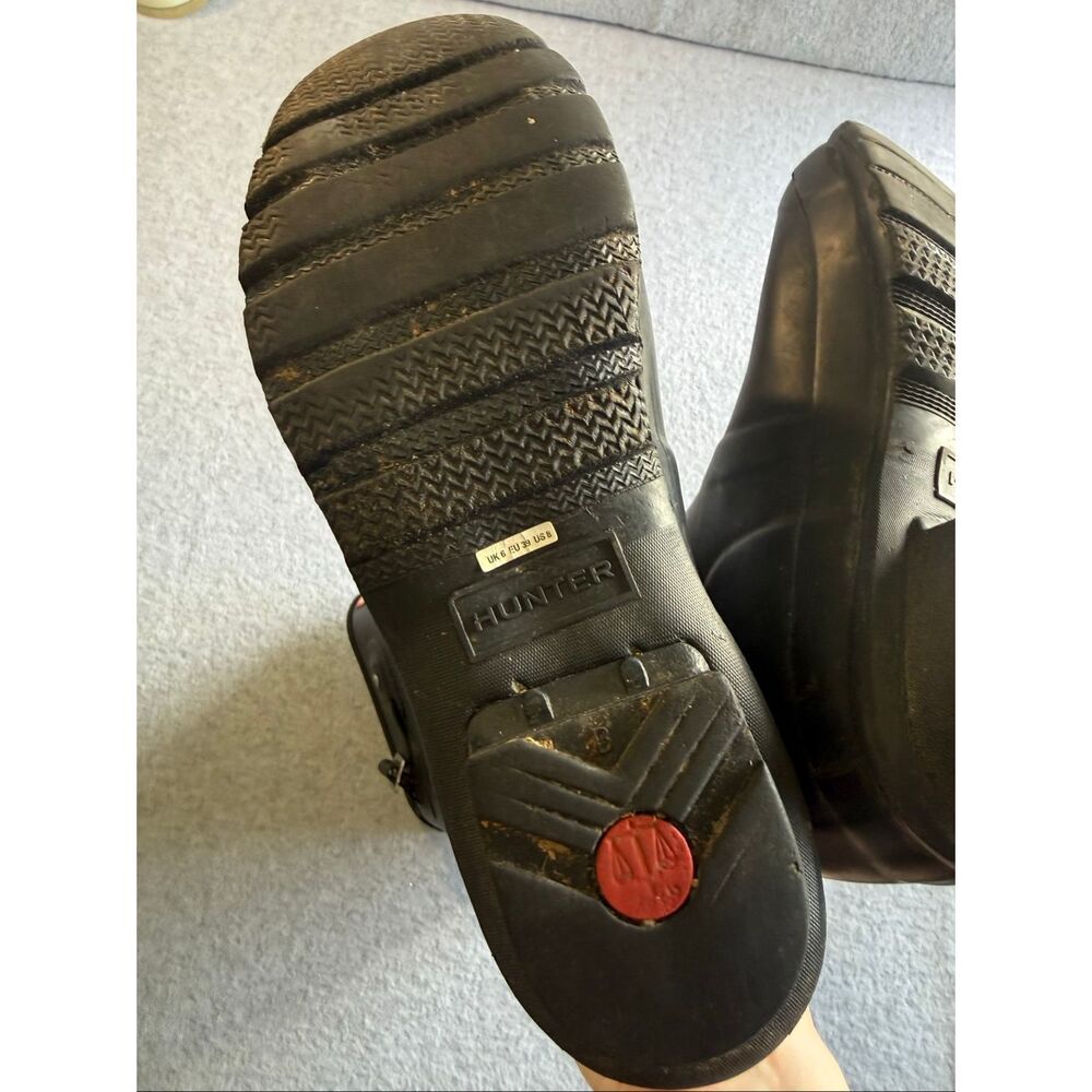 Hunter tall black rain boots 8 - Picture 9 of 11